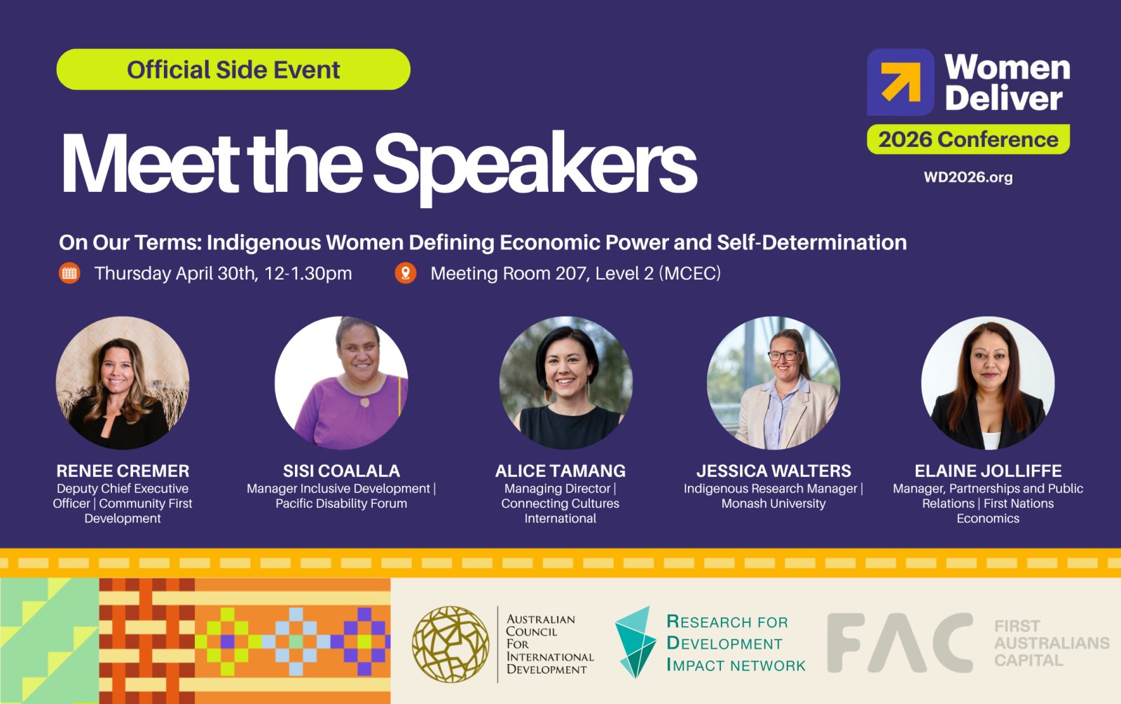 Featured image for “On Our Terms: Indigenous Women Defining Economic Power and Self-DeterminationFAC is co-hosting at Women Deliver 2026”